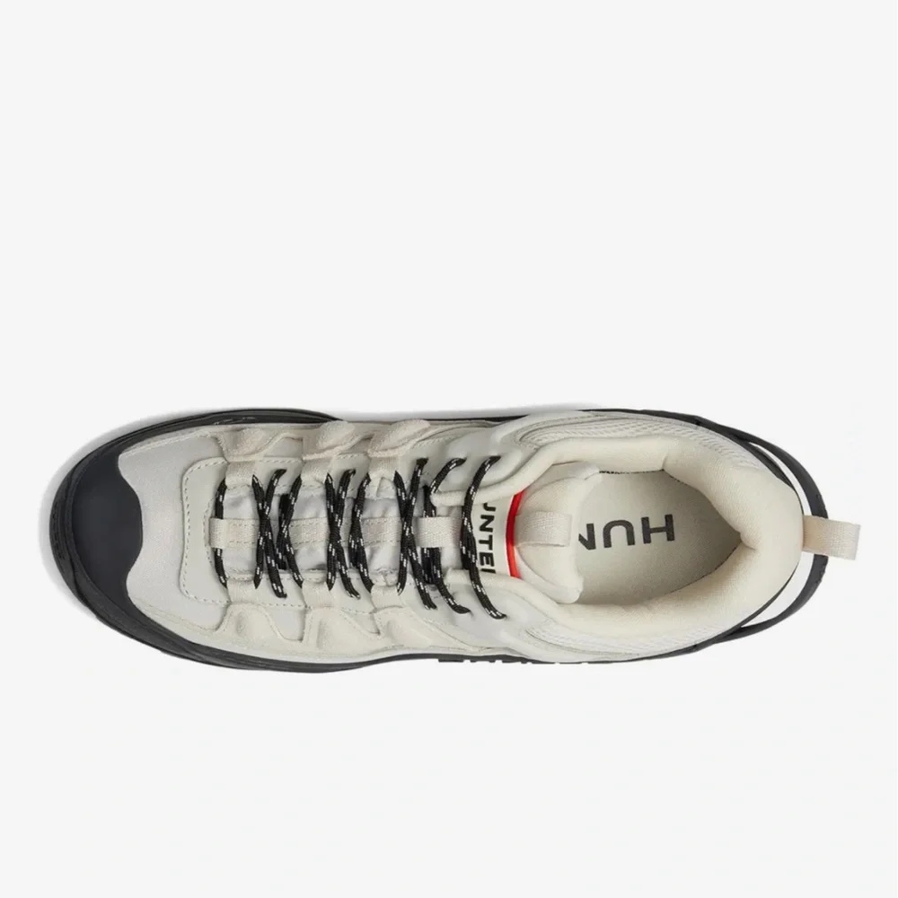 Hunter Cream and Black Trail Sneaker